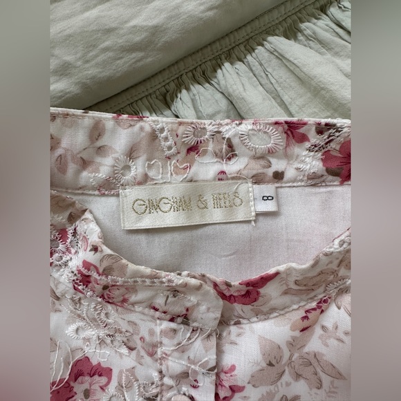 Gingham & Heels Mini Dress / Floral - Picture 13 of 14